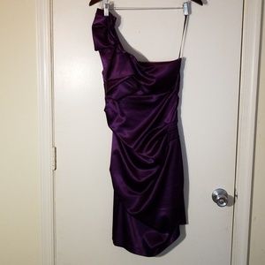 B.Darlin Silky, Purple Cocktail Dress